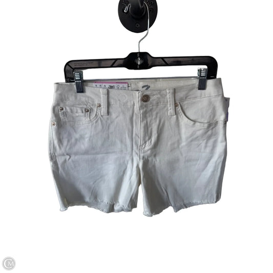 Shorts By Seven 7 In Cream Denim, Size: 6