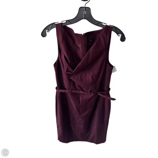 Dress Work By Ann Taylor In Maroon, Size: Xs