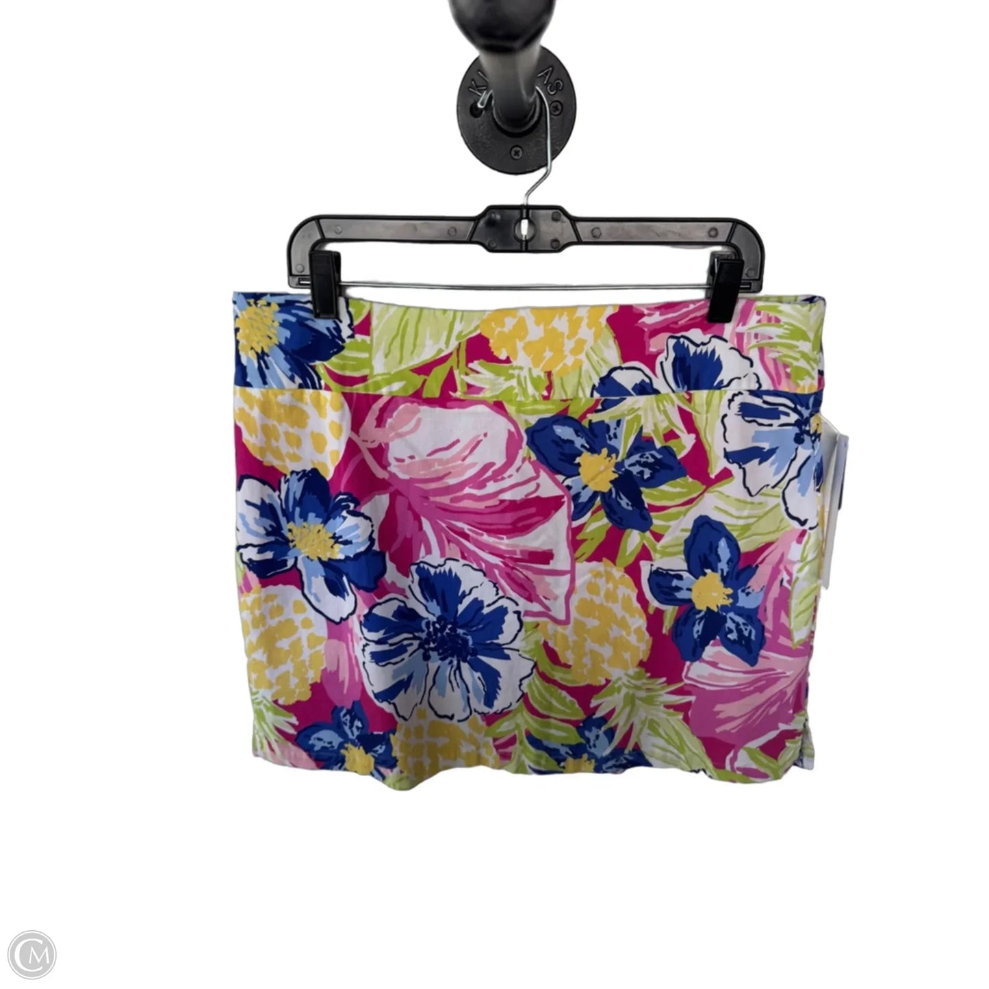 Skort By Rafaella In Pink & Yellow, Size: 16
