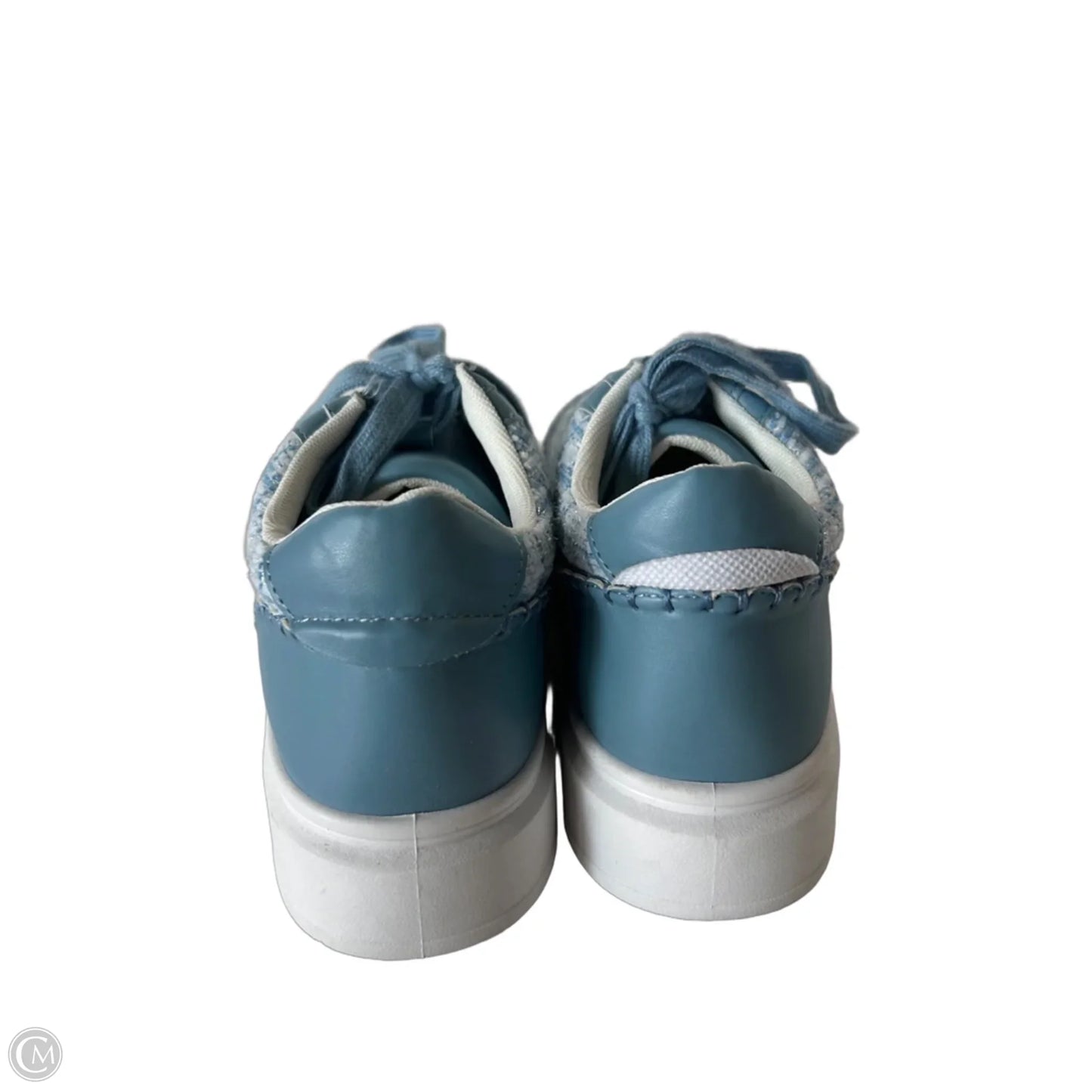Shoes Sneakers By Top Moda In Blue & White, Size: 8