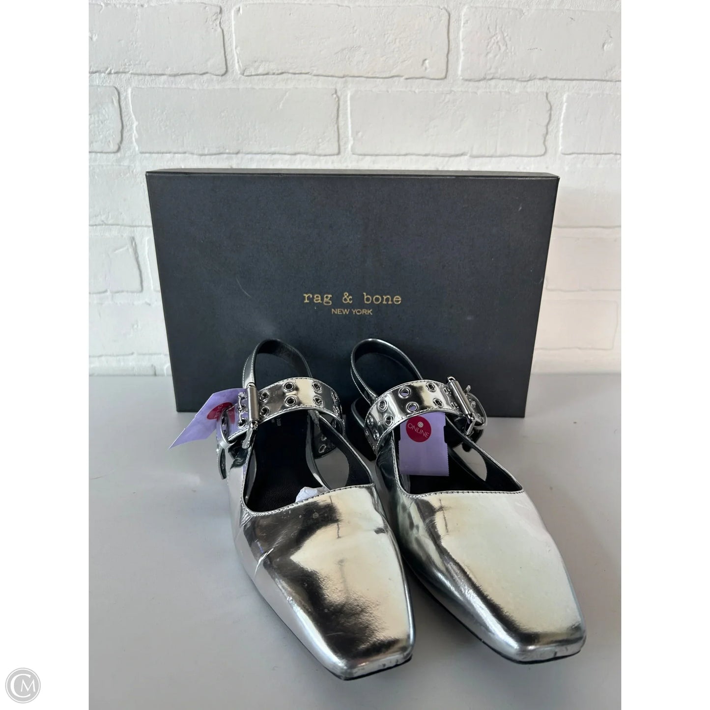 Shoes Flats By Rag And Bone In Silver, Size: 9.5