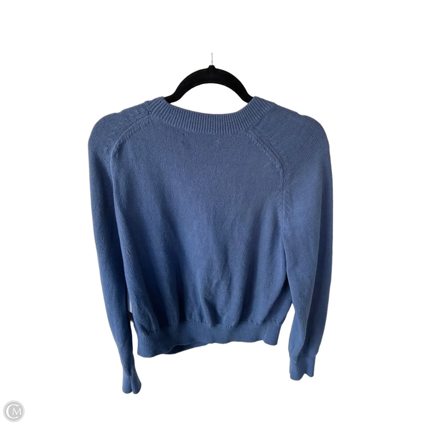 Sweater Cardigan By Loft In Blue, Size: M