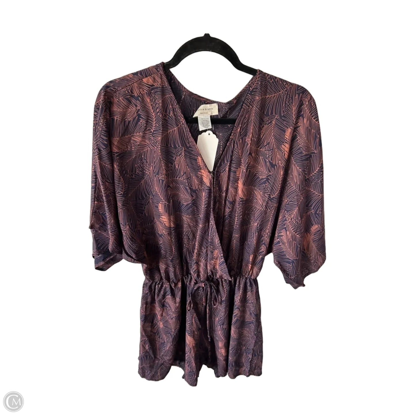 Romper By Clothes Mentor In Blue & Orange, Size: L