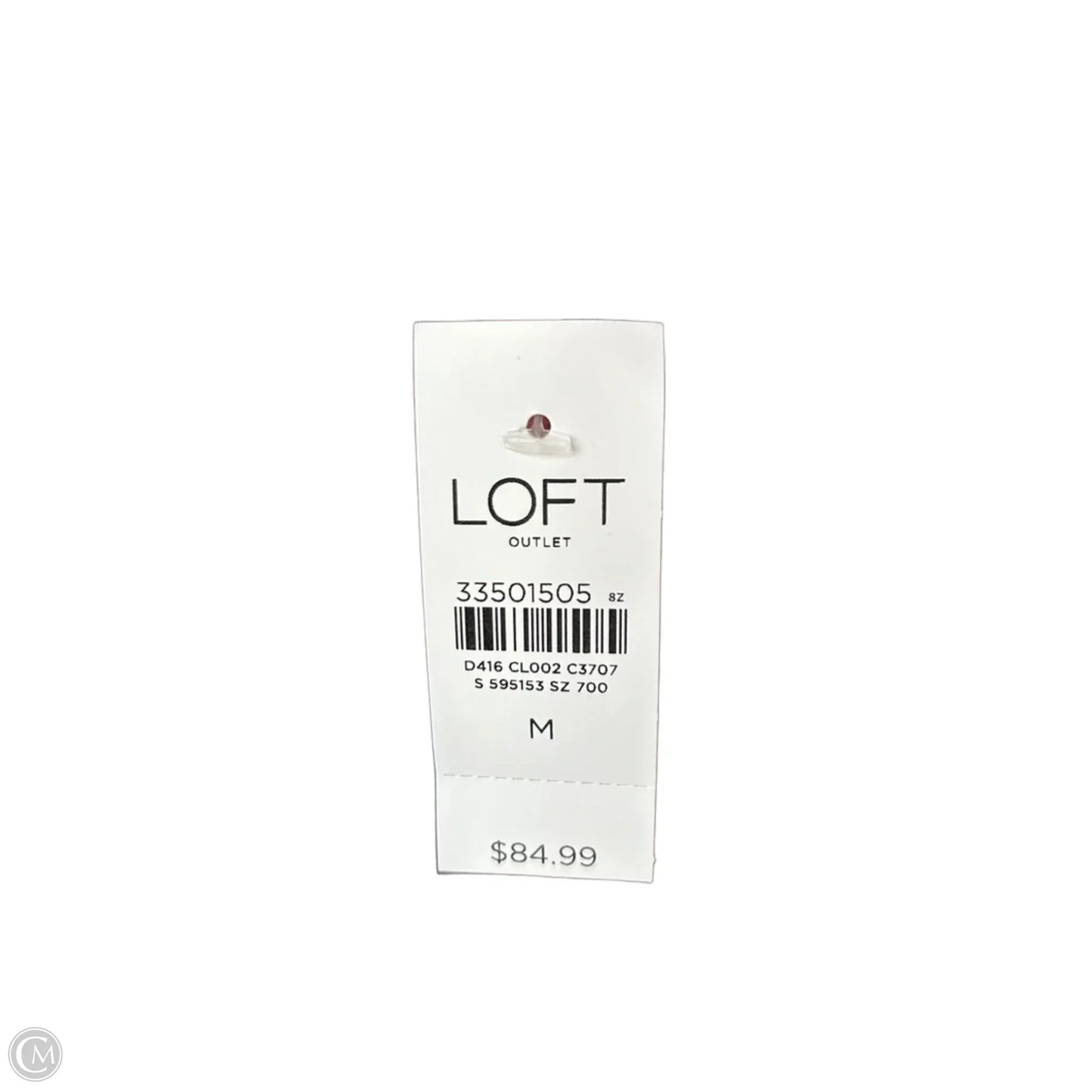 Dress Casual Short By Loft In Grey & Pink, Size: M