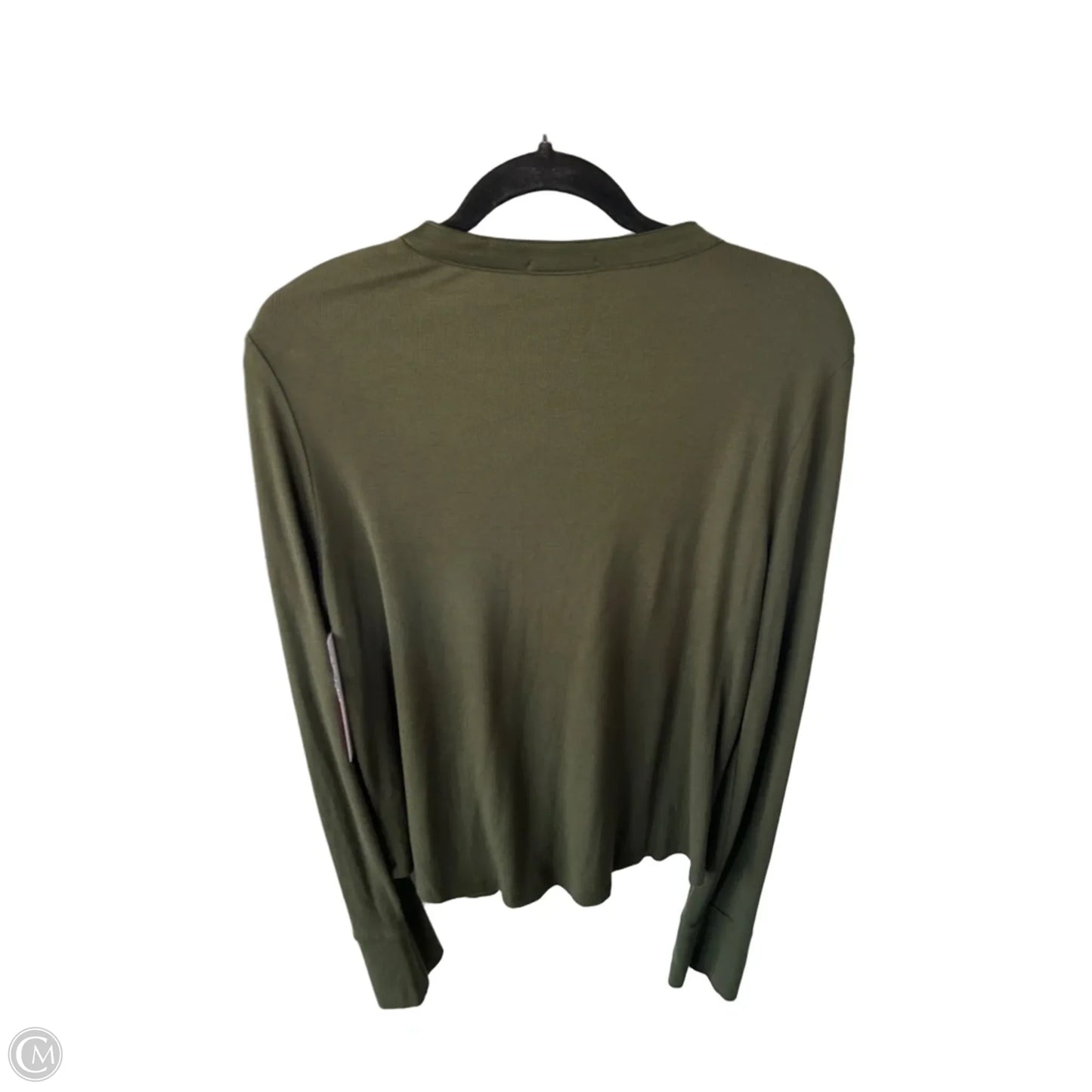 Top Long Sleeve By Evereve In Green, Size: L