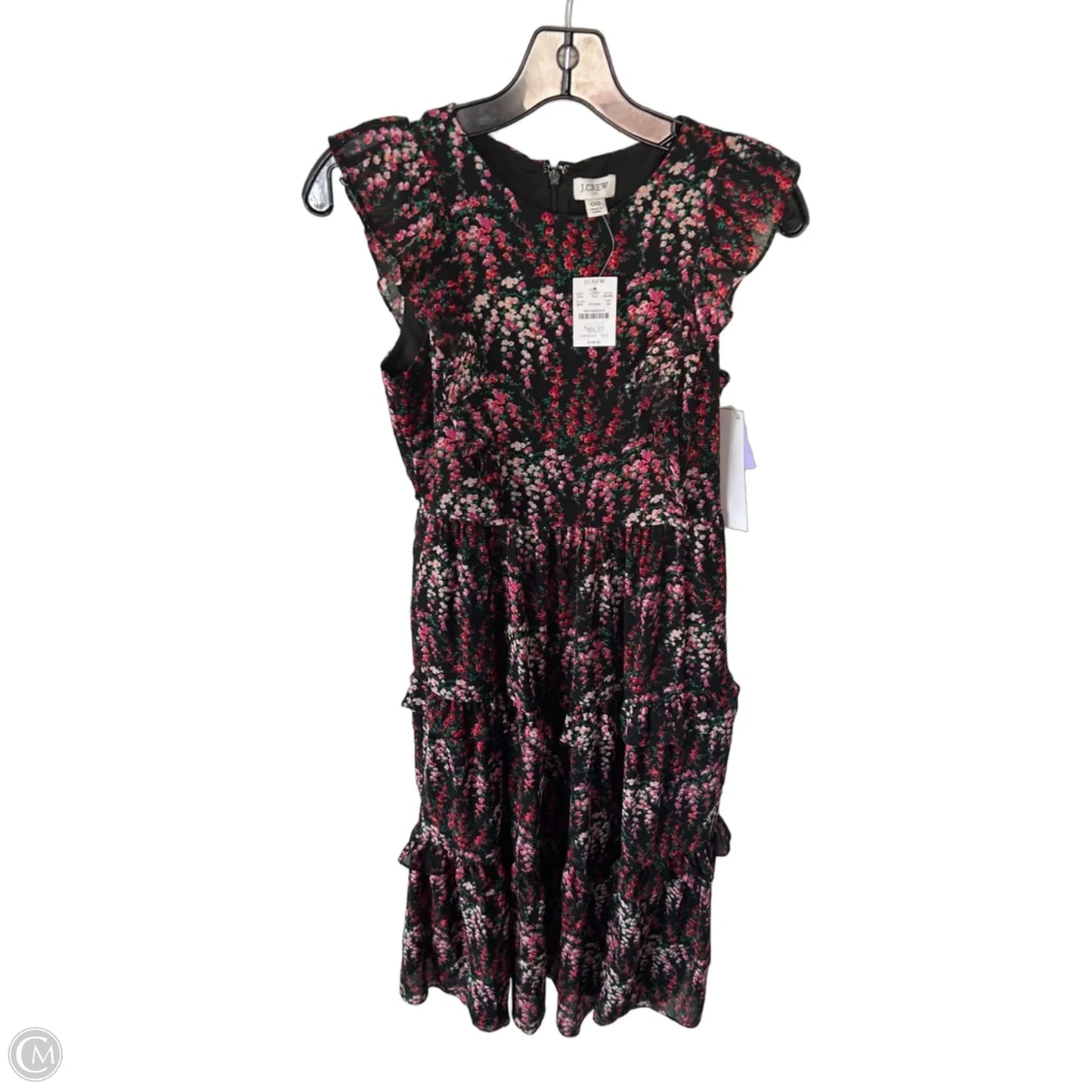 Dress Party Midi By J. Crew In Black & Pink, Size: Xs