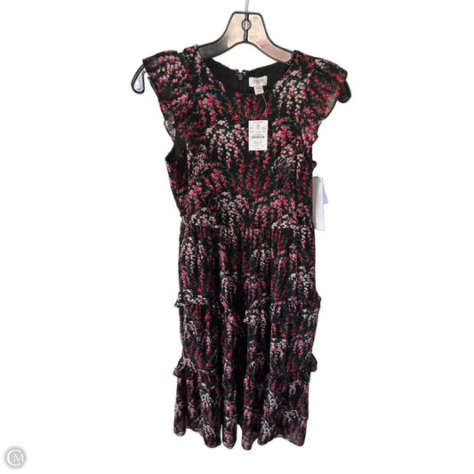 Dress Party Midi By J. Crew In Black & Pink, Size: Xs