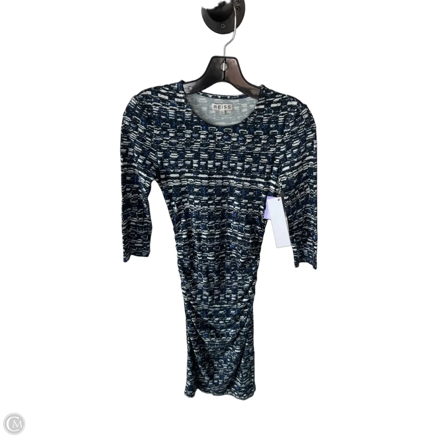 Dress Casual Short By Reiss In Blue & White, Size: Xs