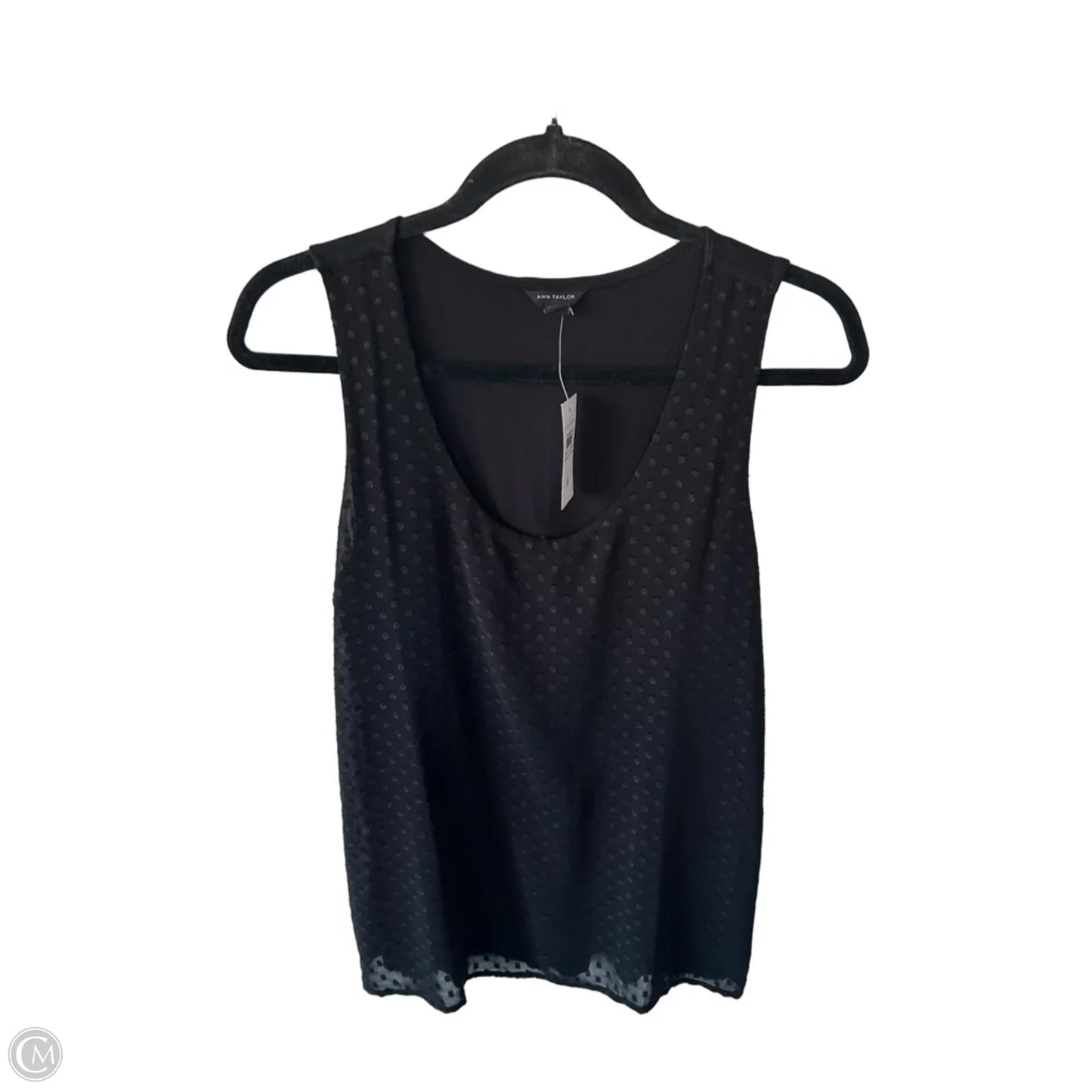 Top Sleeveless By Ann Taylor In Black, Size: M