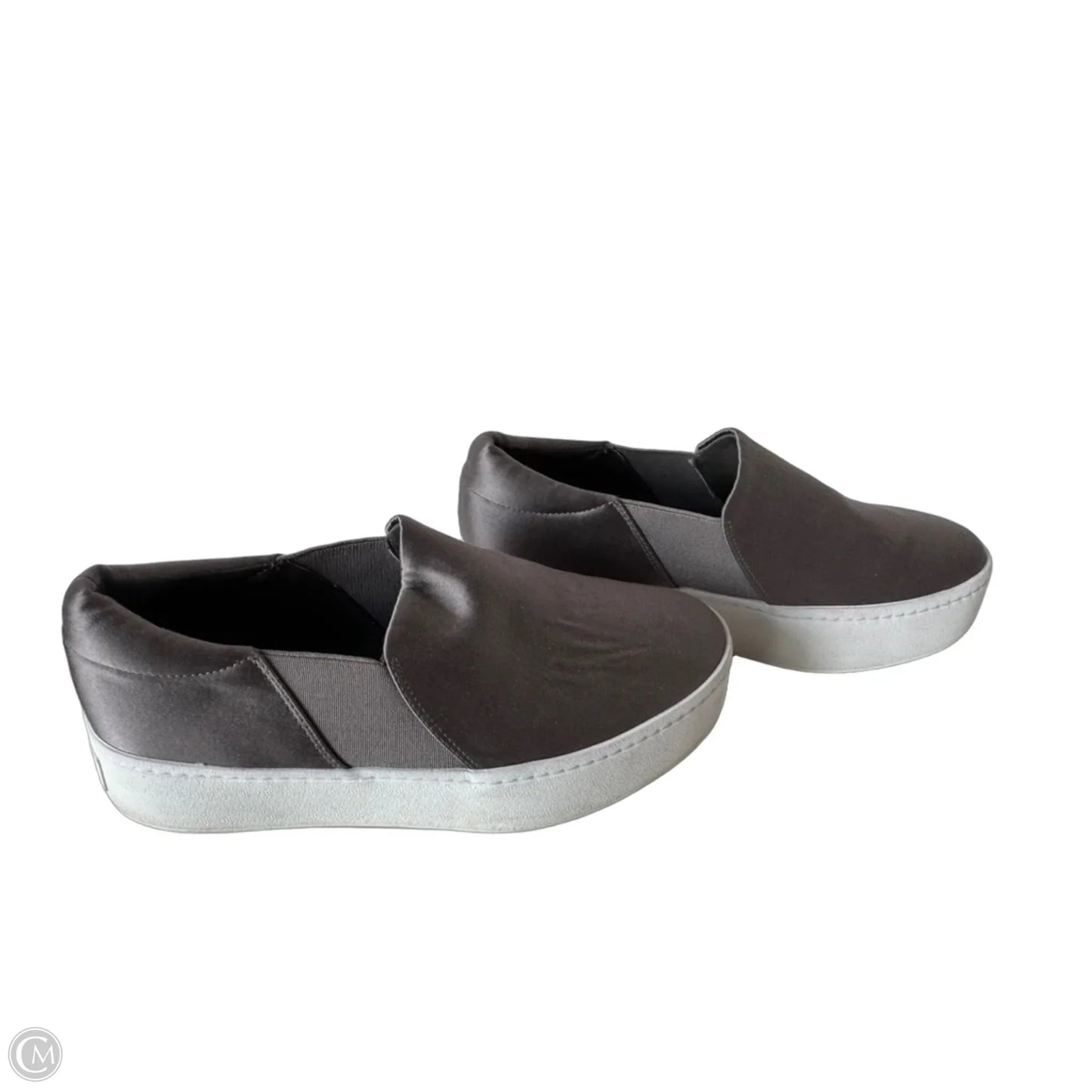 Shoes Sneakers By Vince In Silver, Size: 5.5