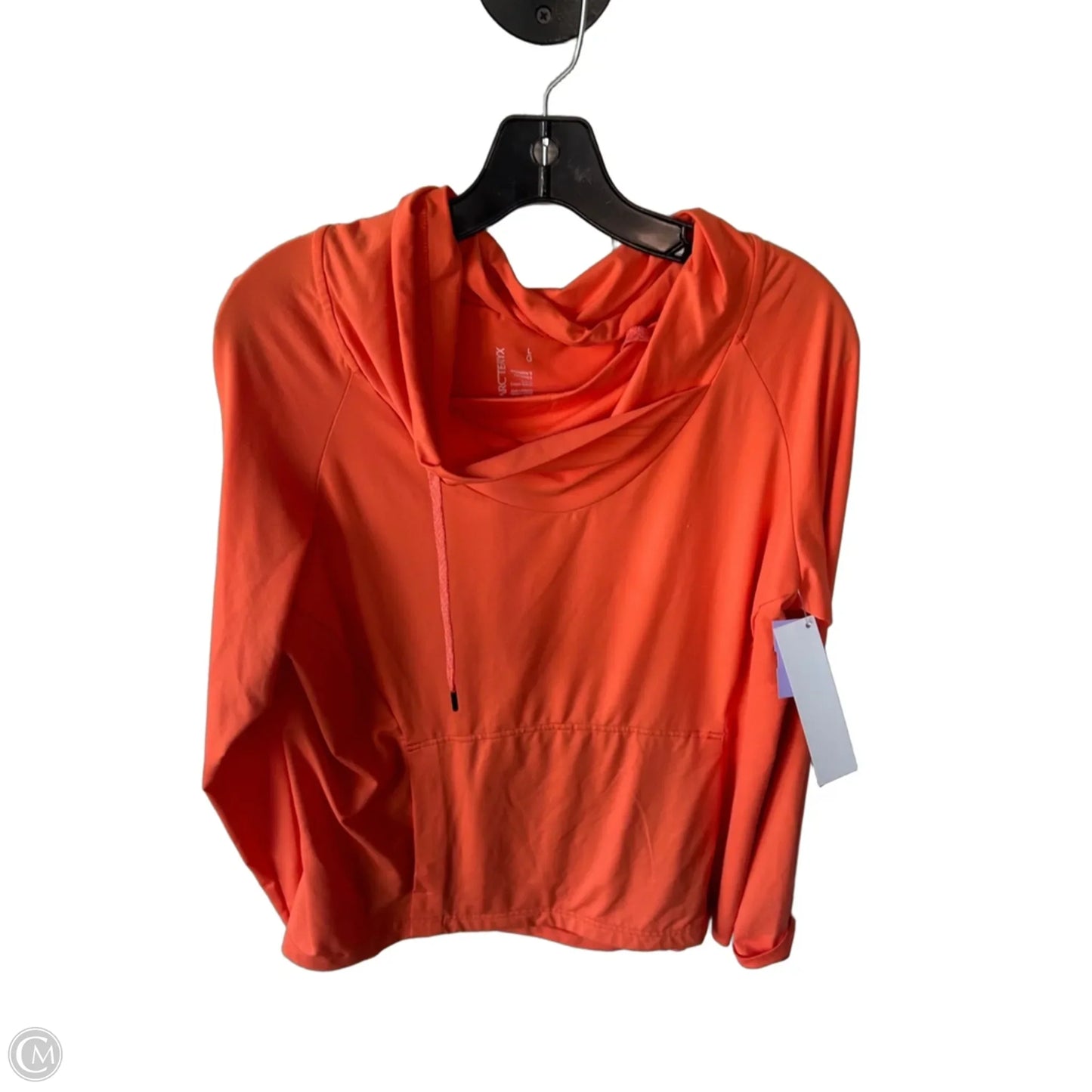 Athletic Top Long Sleeve Collar By Arctaryx In Orange, Size: L