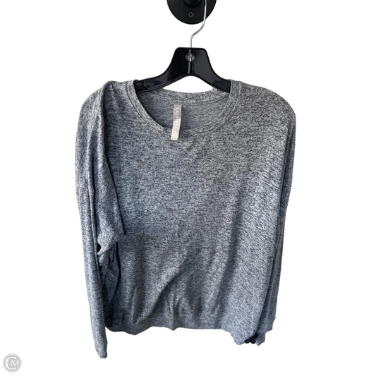 Athletic Top Long Sleeve Crewneck By Athleta In Grey, Size: M