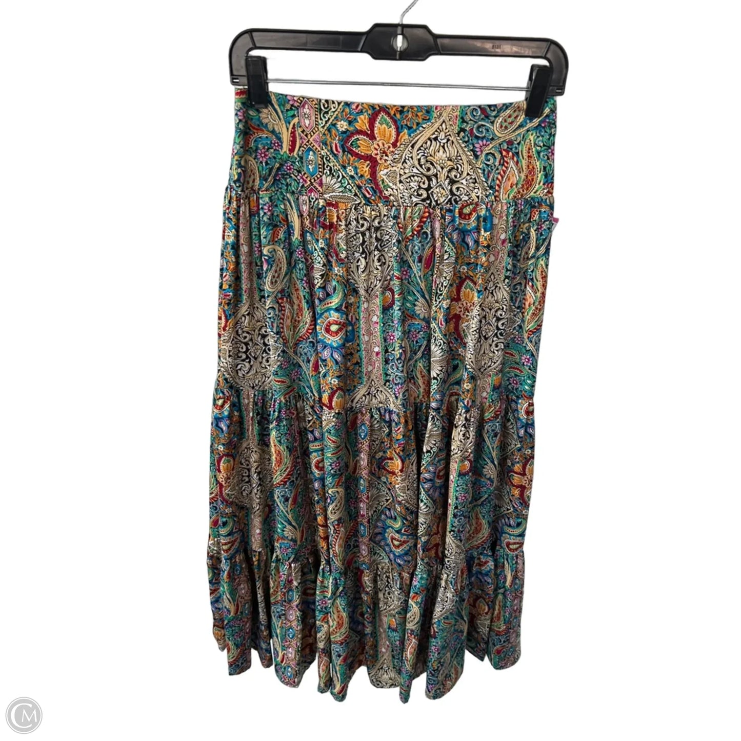 Skirt Maxi By Natural Life In Blue & Green, Size: 4