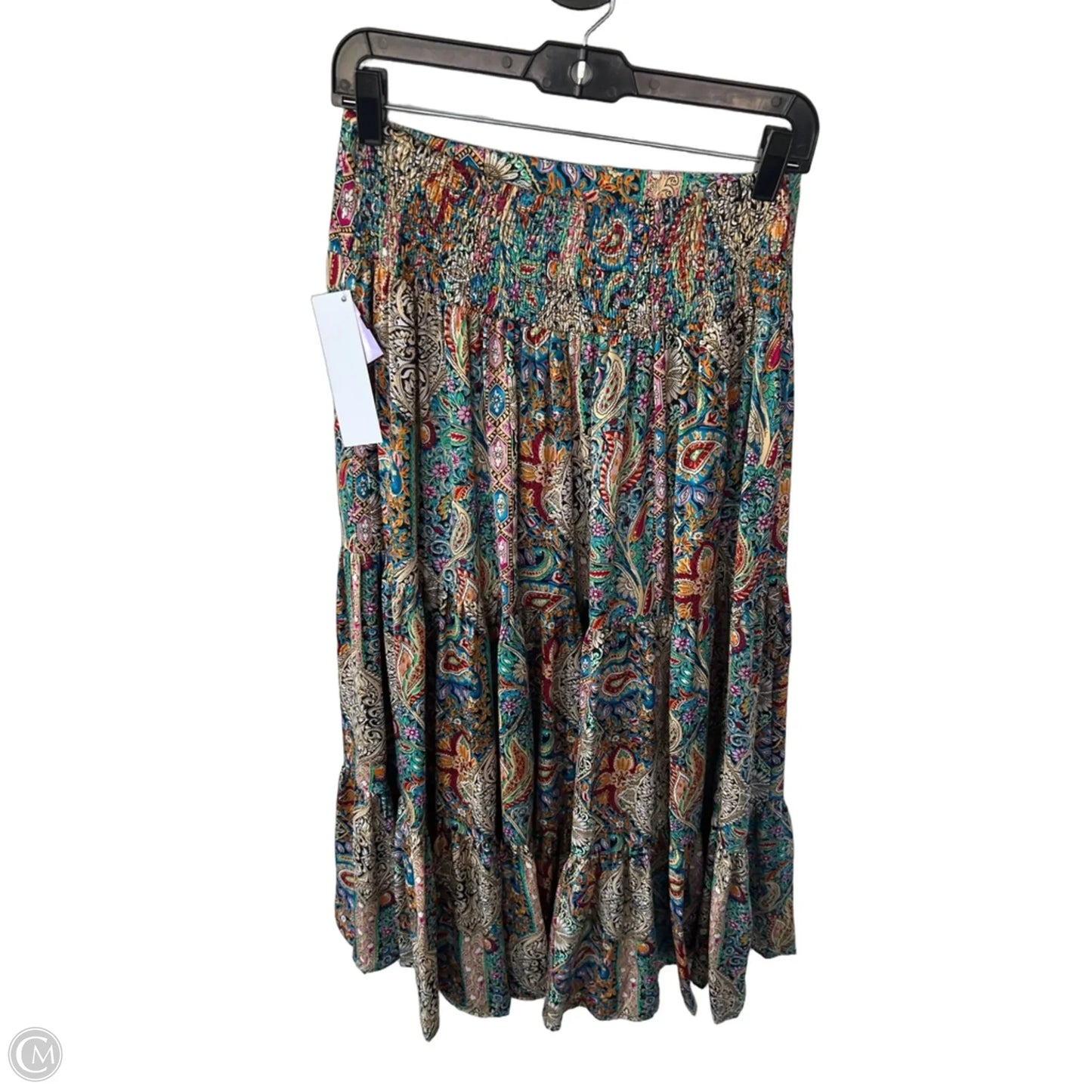 Skirt Maxi By Natural Life In Blue & Green, Size: 4