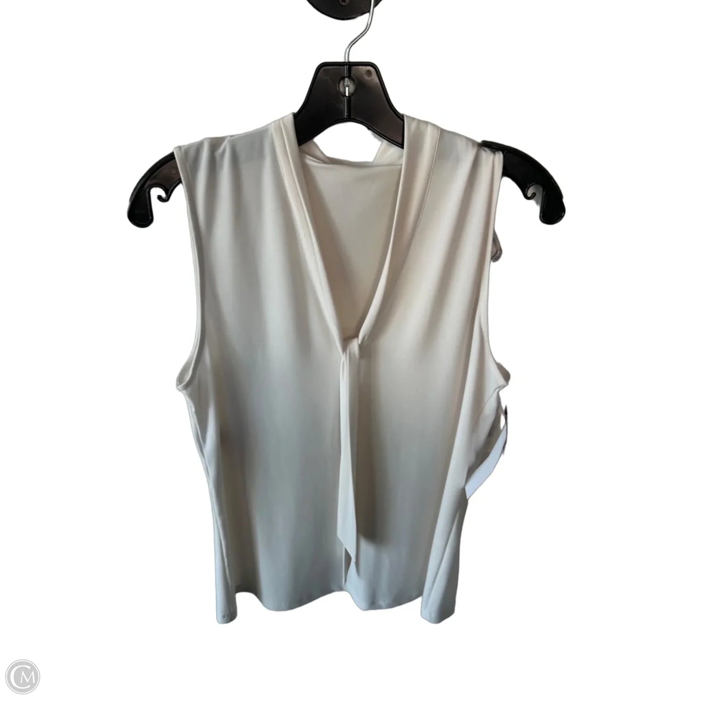 Top Sleeveless By Anne Klein In White, Size: M