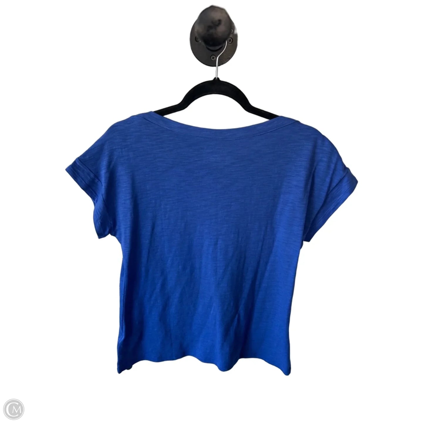 Top Short Sleeve Basic By Talbots In Blue, Size: Mp