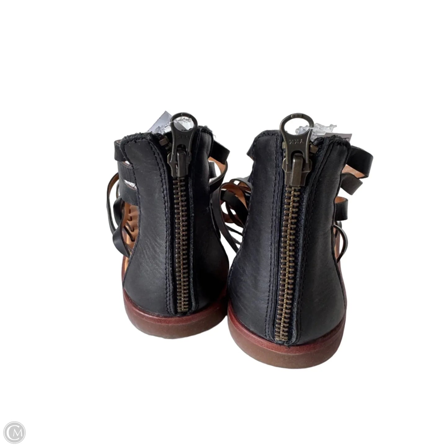 Sandals Flats By Kork Ease In Black & Brown, Size: 7