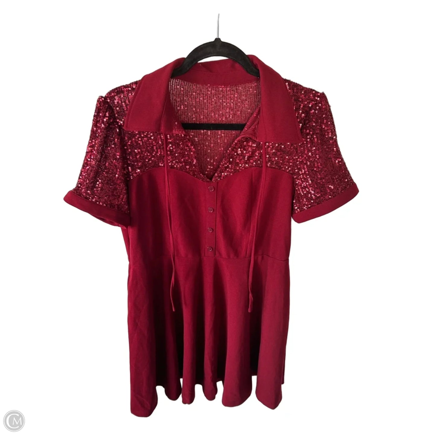 Dress Party Short By Clothes Mentor In Red, Size: Xl