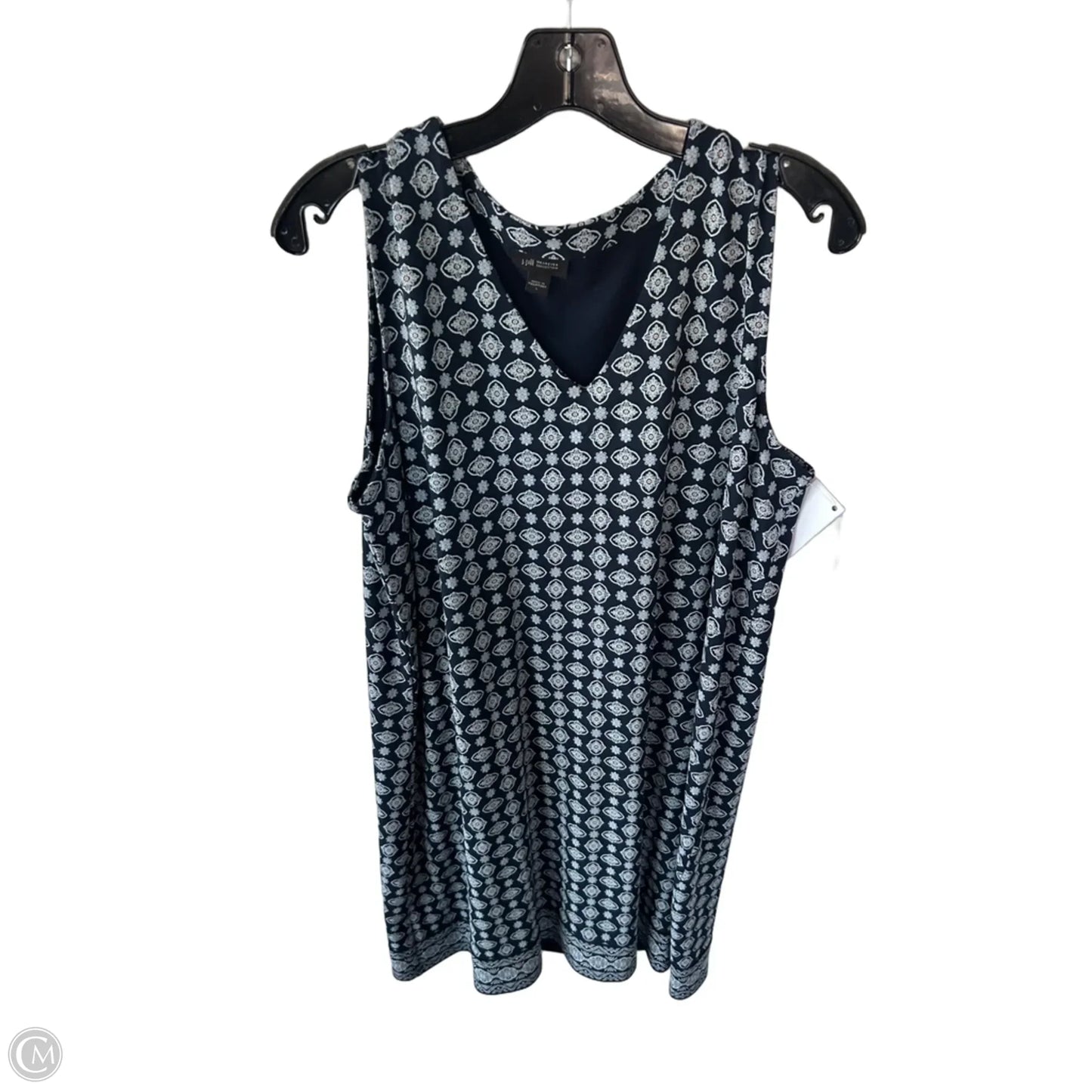 Dress Casual Short By J. Jill In Blue & White, Size: L
