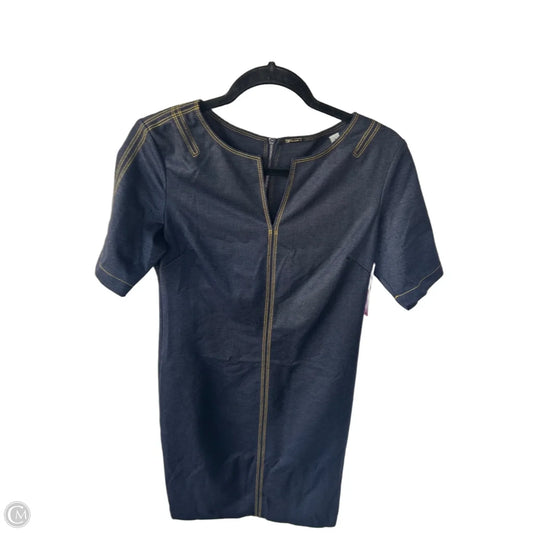 Dress Work By T Tahari In Blue Denim, Size: M