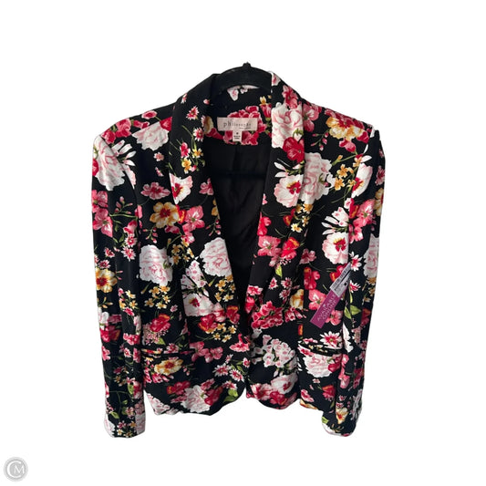Blazer By Philosophy In Black & Red, Size: M