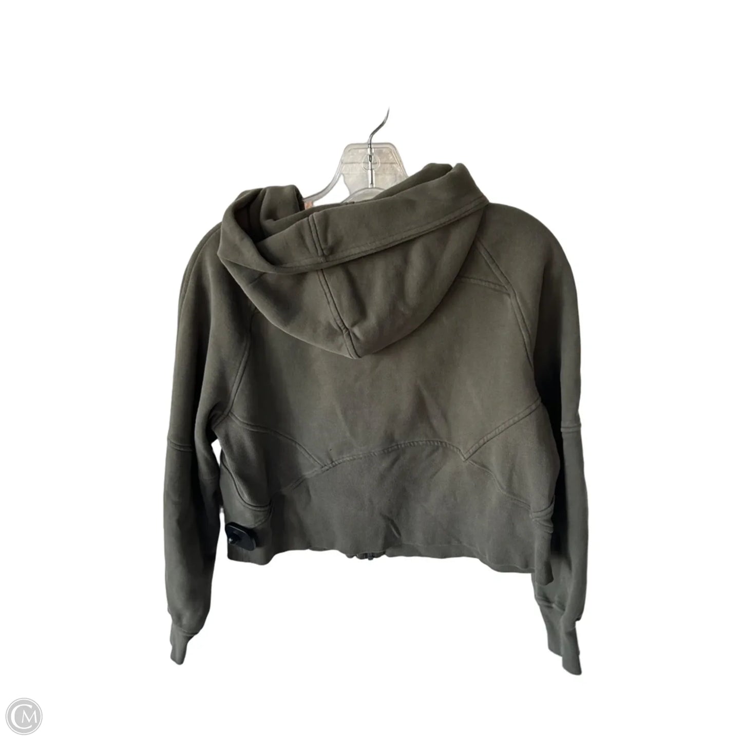 Athletic Sweatshirt Hoodie By Lululemon In Green, Size: Xs
