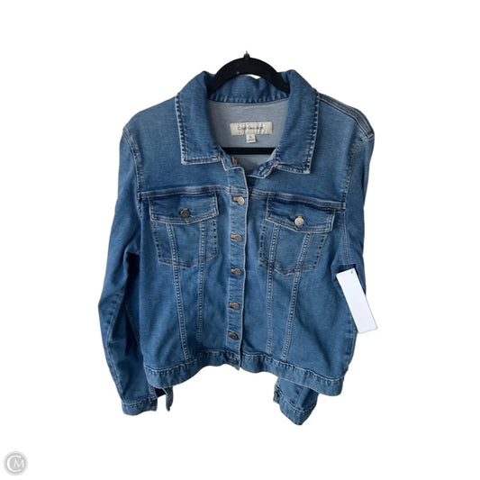 Jacket Denim By Calvin Klein In Blue Denim, Size: Xl