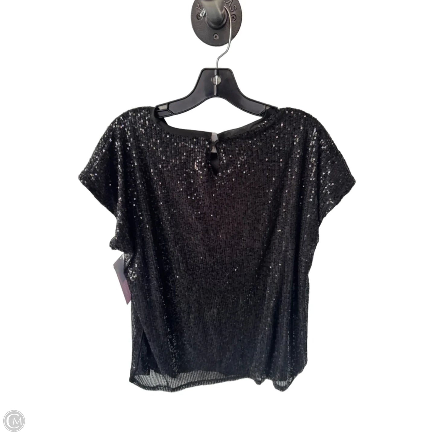 Top Short Sleeve By Edgely In Black, Size: Xl