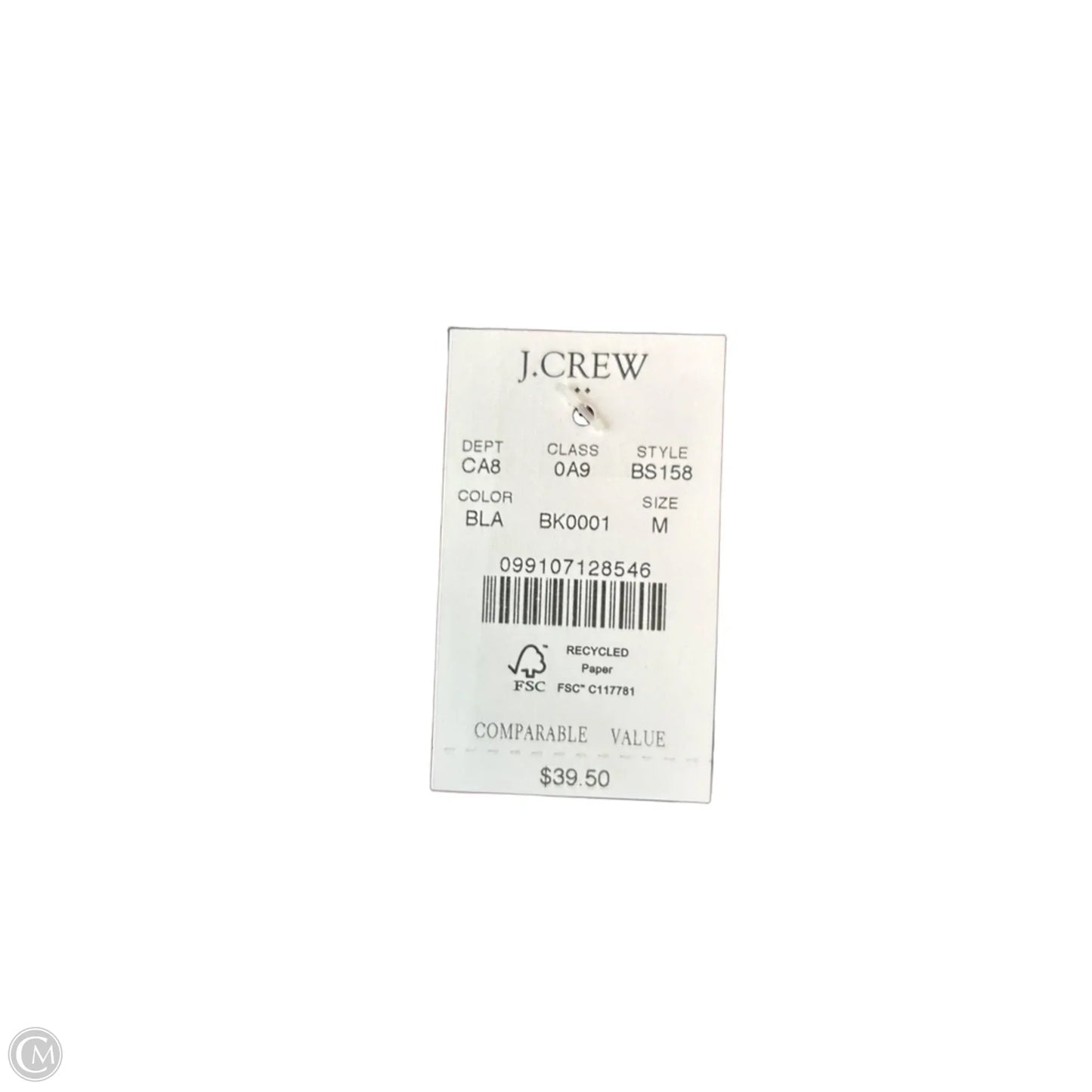 Top Short Sleeve Basic By J. Crew In Black, Size: M