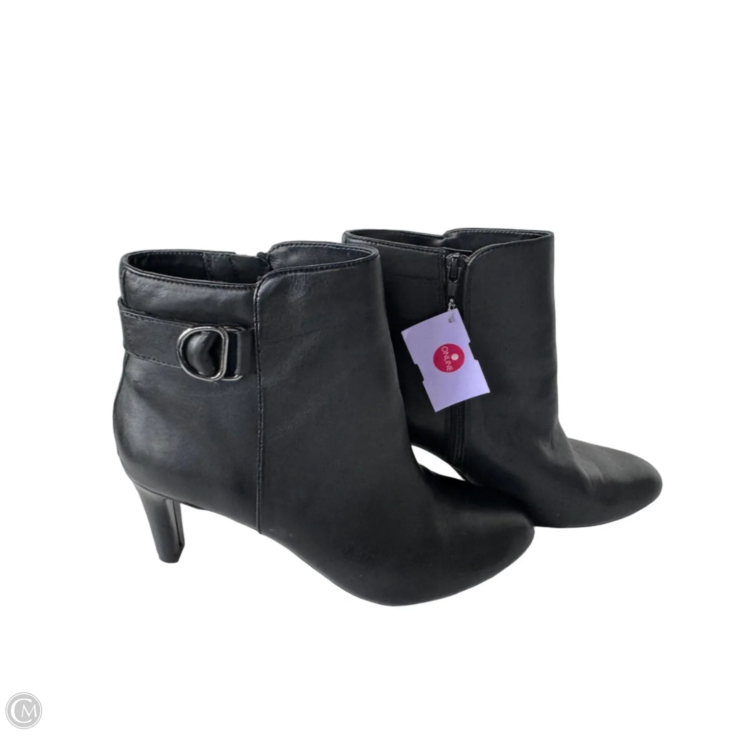 Boots Ankle Heels By Bandolino In Black, Size: 10