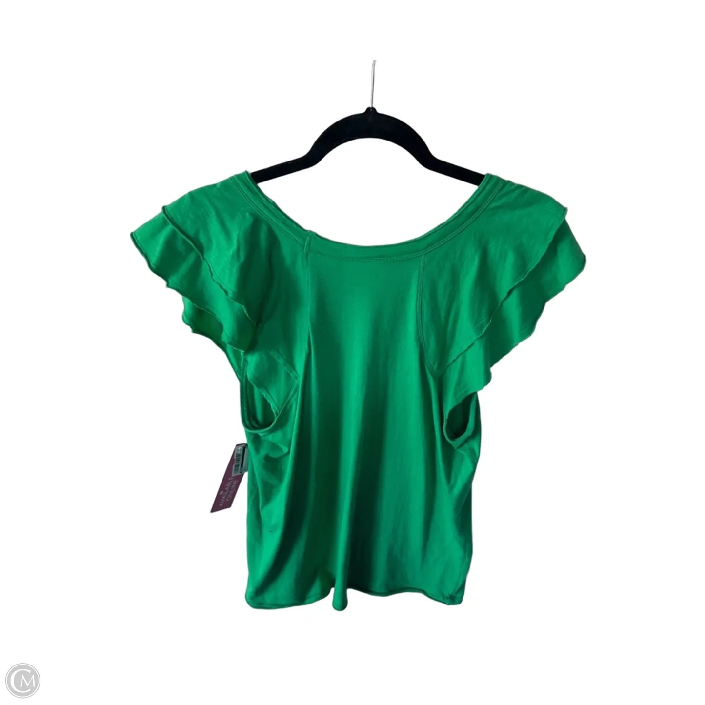 Top Short Sleeve By Maeve In Green, Size: M