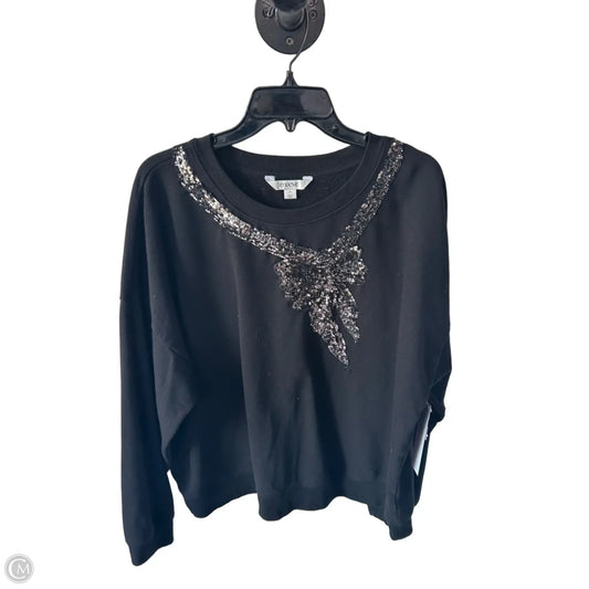 Sweatshirt Crewneck By Maeve In Black, Size: Xl