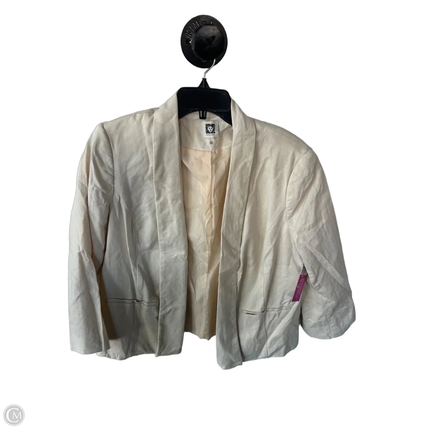 Blazer By Anne Klein In Tan, Size: L