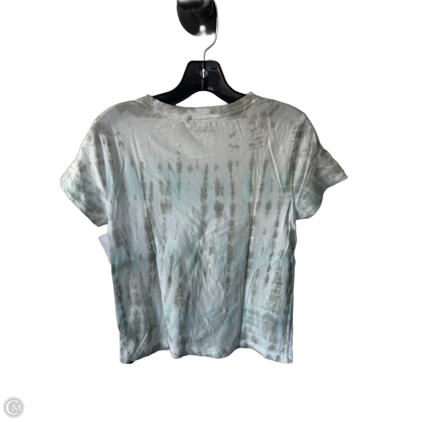 Athletic Top Short Sleeve By Athleta In Green & White, Size: S