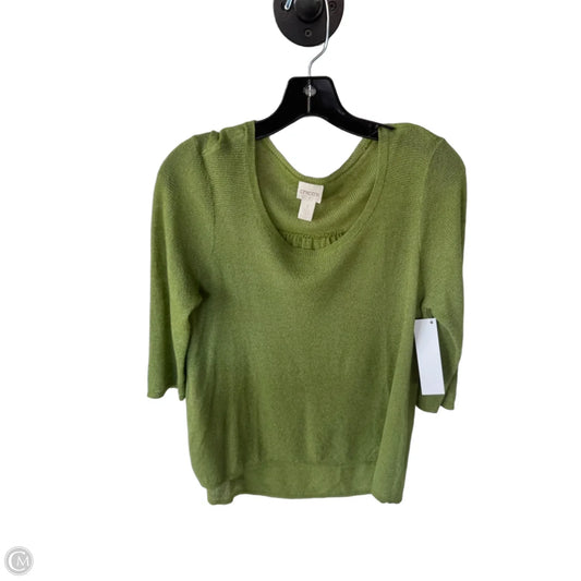 Sweater By Chicos In Green, Size: M