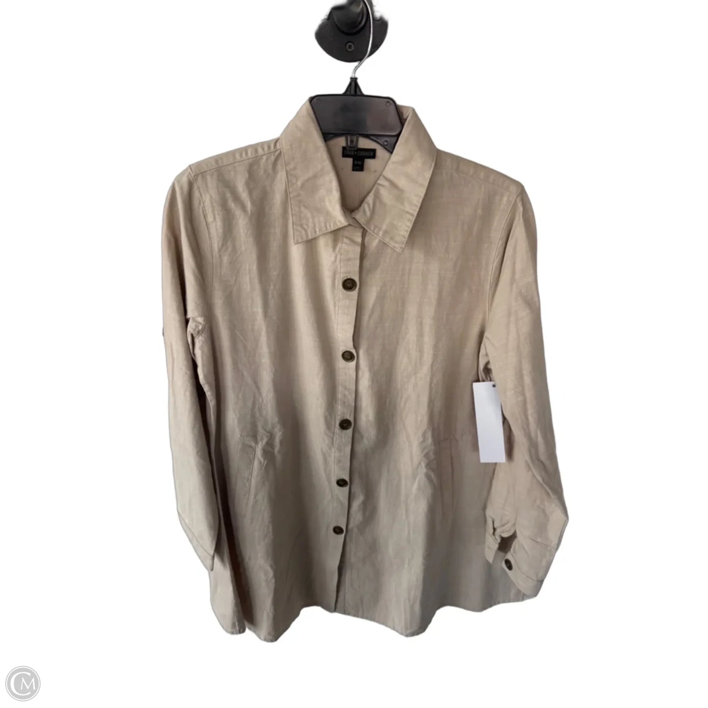 Tunic Long Sleeve By Coco And Carmen In Tan, Size: S