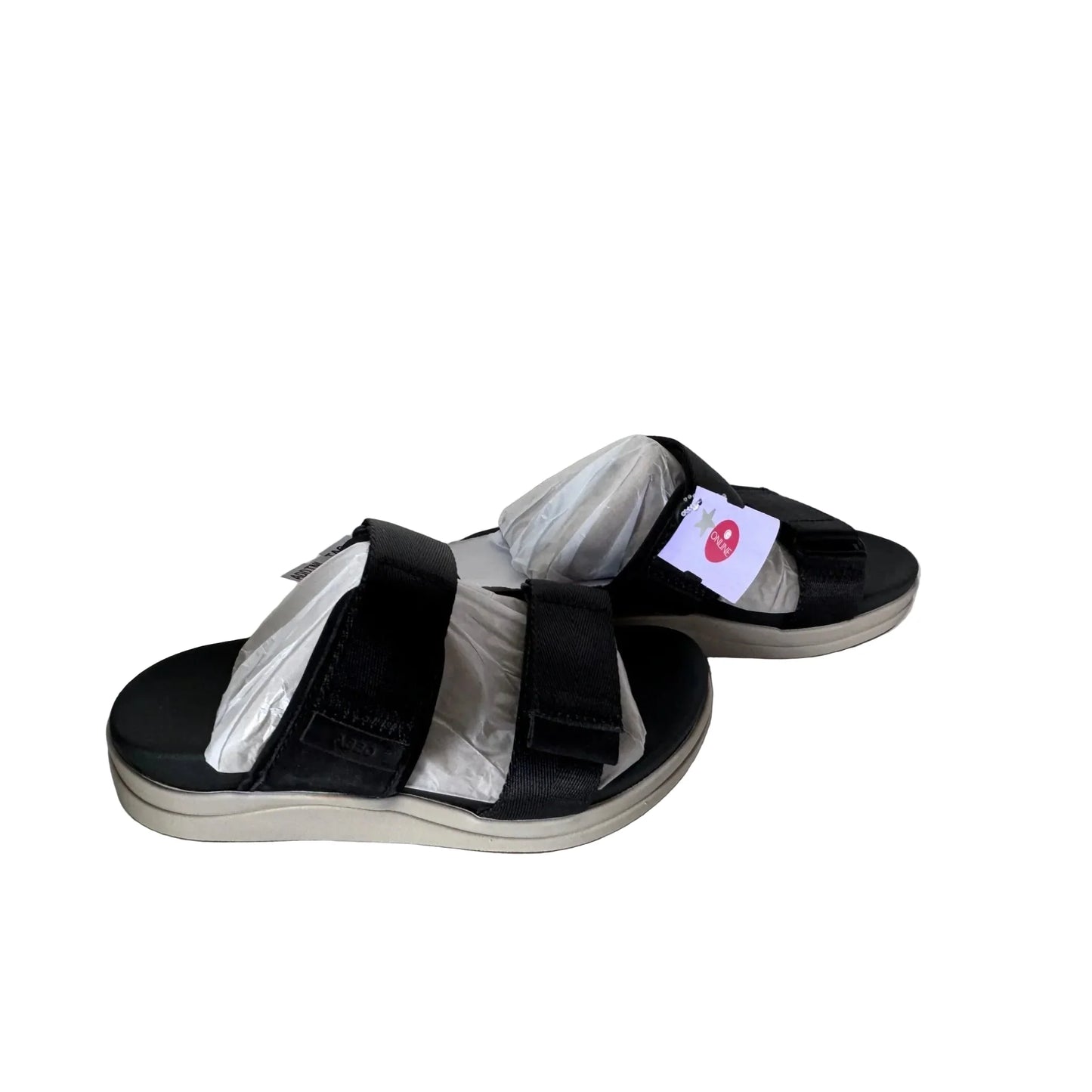 Sandals Flats By Abeo In Black & Tan, Size: 7
