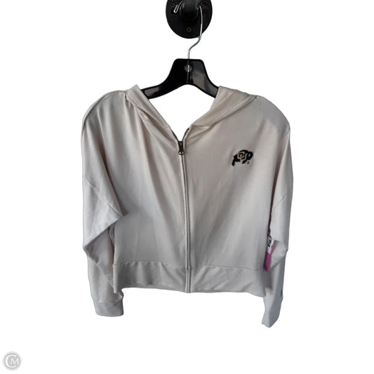 Sweatshirt Hoodie By Clothes Mentor In Cream, Size: M