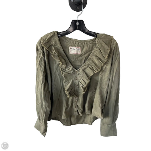 Top Long Sleeve By We The Free In Green, Size: S