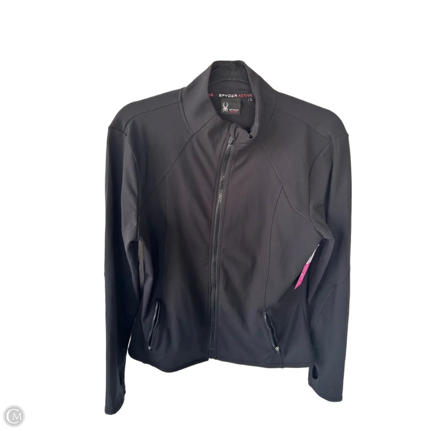 Athletic Jacket By Spyder In Black, Size: L