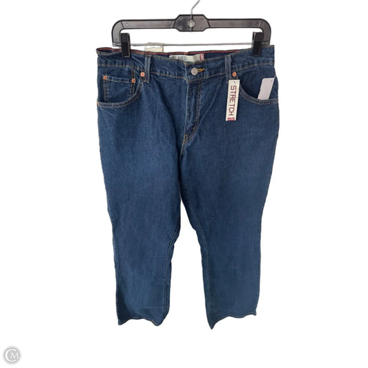 Jeans Boot Cut By Levis In Blue Denim, Size: 12l