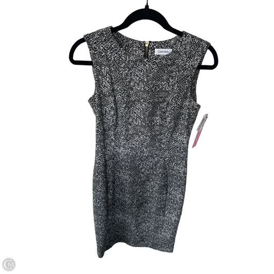 Dress Work By Calvin Klein In Black & White, Size: S
