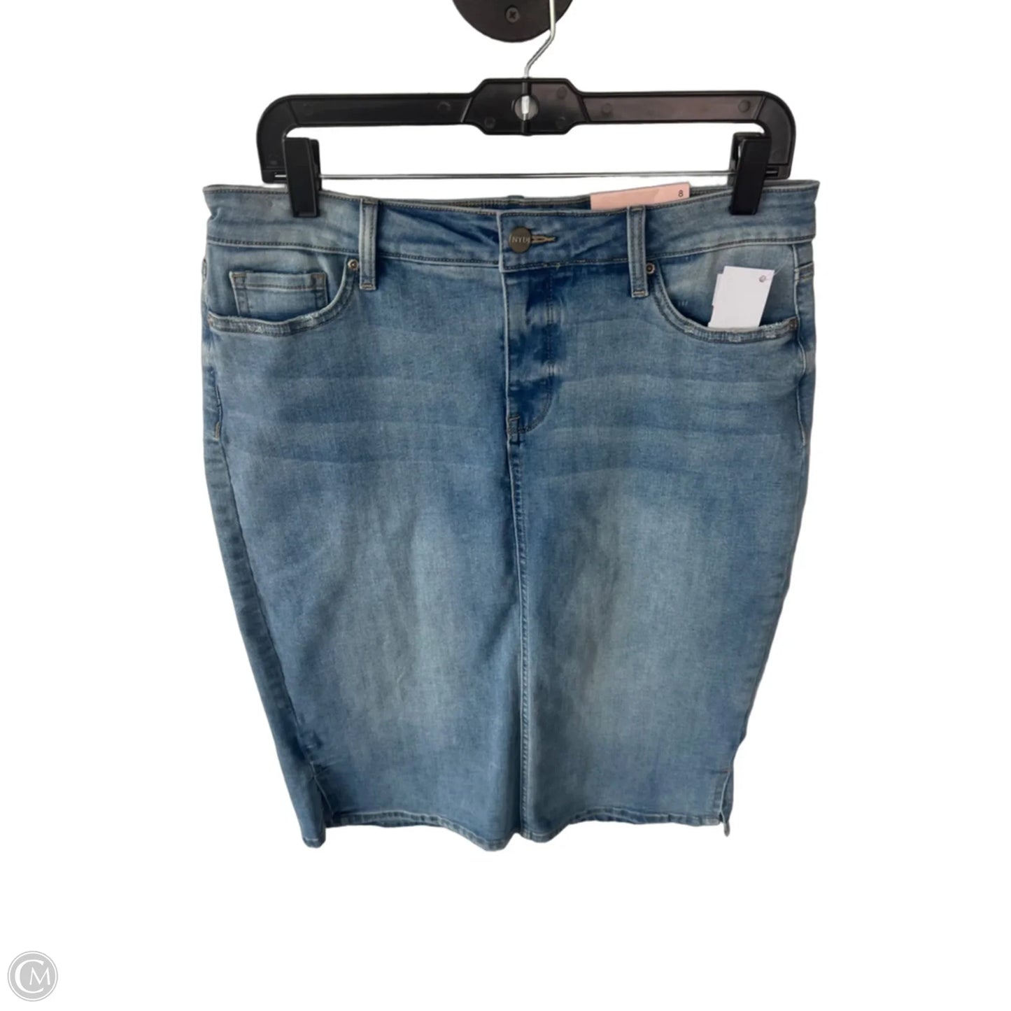 Skirt Midi By Not Your Daughters Jeans In Blue Denim, Size: 8