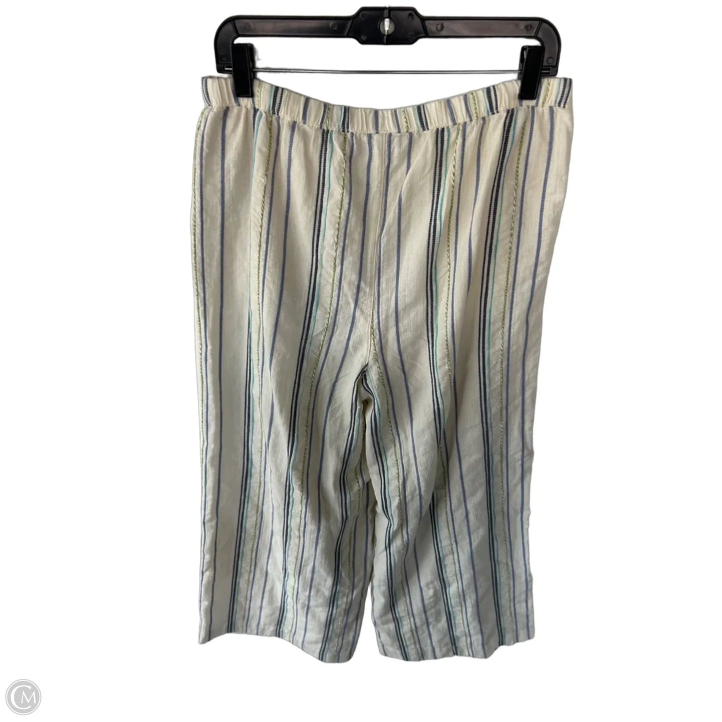 Pants Wide Leg By Calia In Blue & Cream, Size: 8