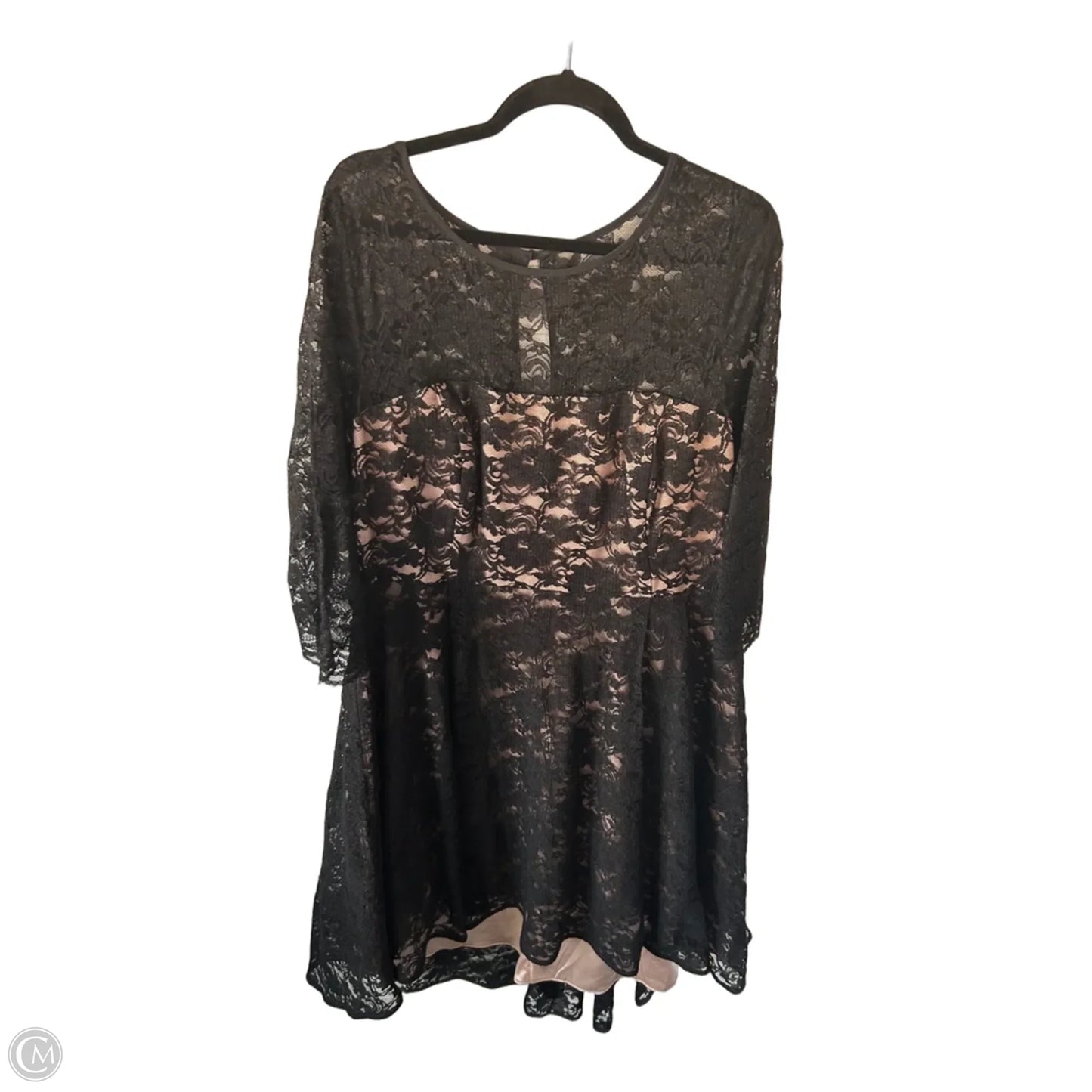 Dress Party Midi By City Chic In Black & Tan, Size: 2x