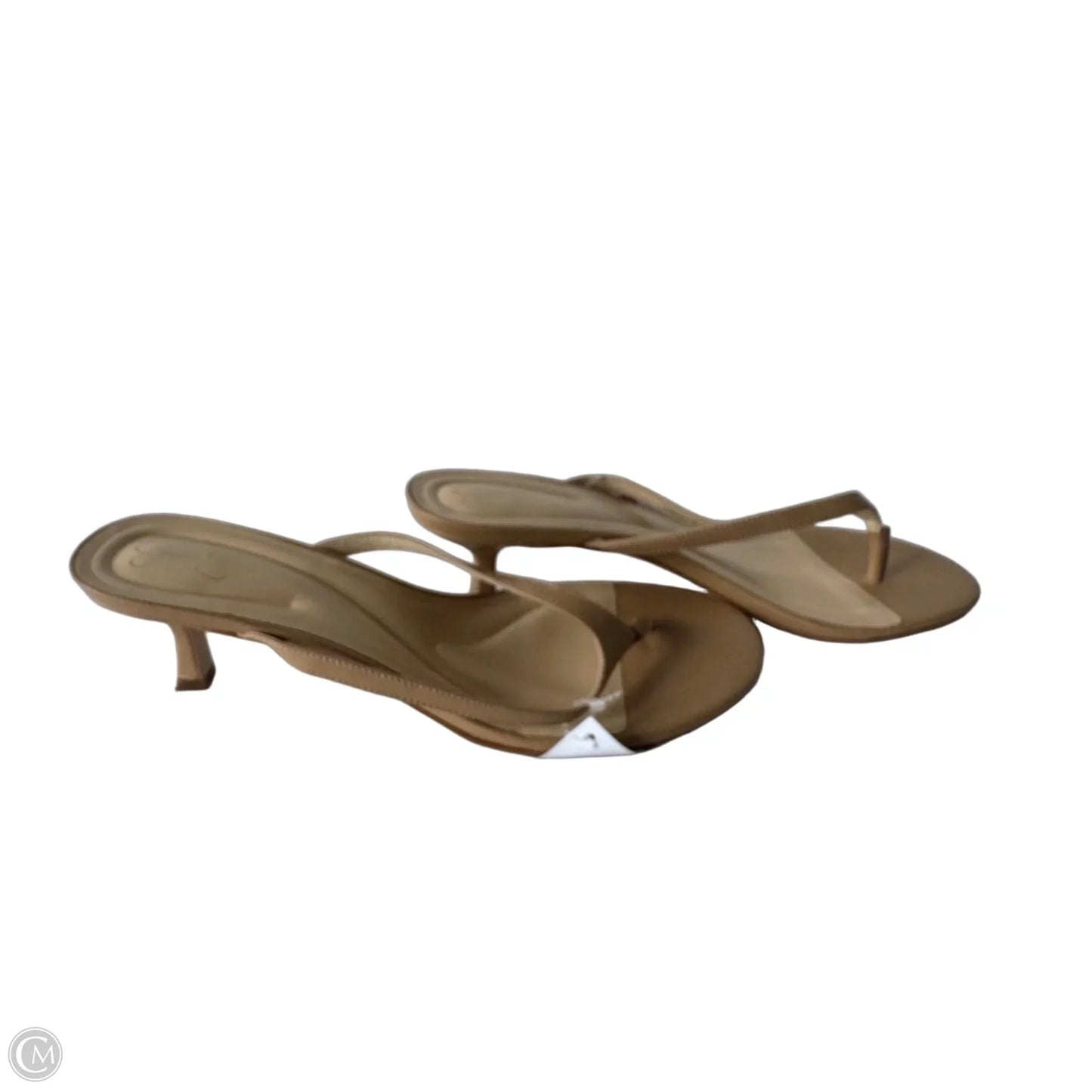 Sandals Heels Kitten By Jessica Simpson In Tan, Size: 10