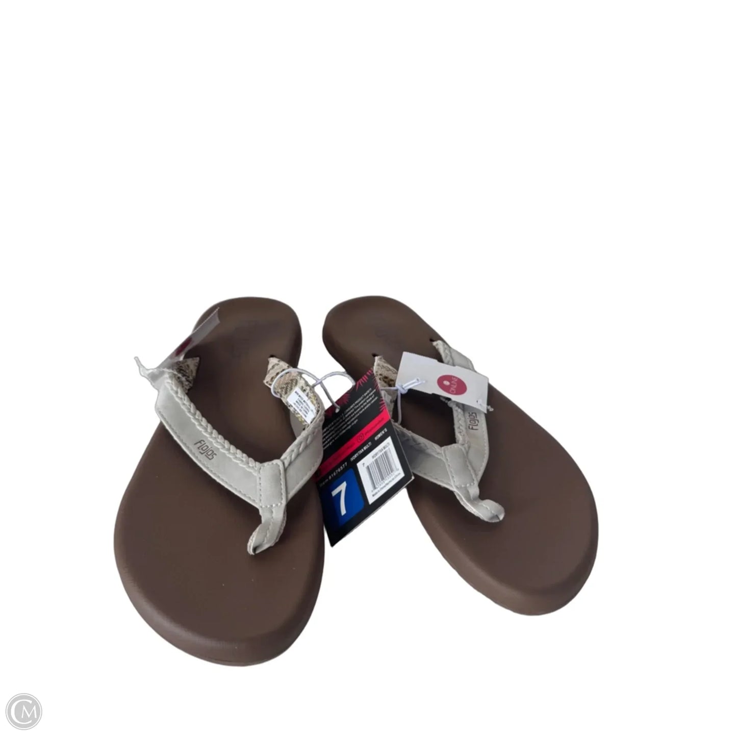 Sandals Flip Flops By Clothes Mentor In Tan, Size: 7