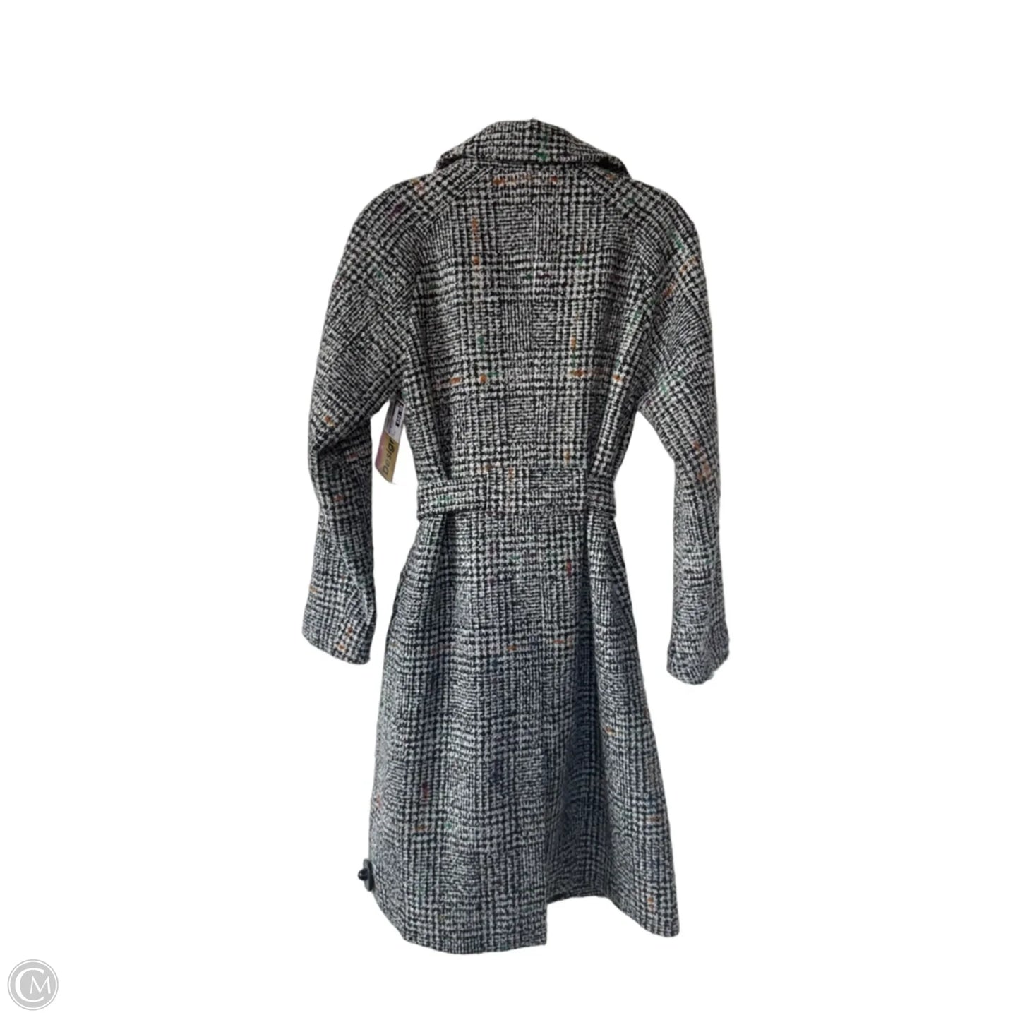 Coat Designer By Karl Lagerfeld In Black & White, Size: Xs