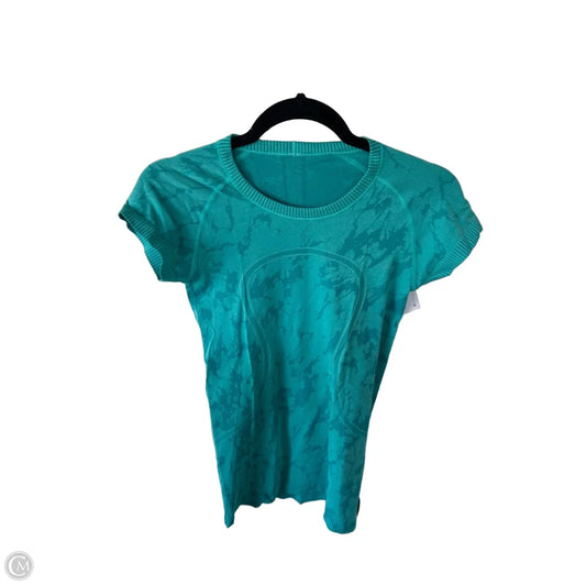 Athletic Top Short Sleeve By Lululemon In Blue, Size: S