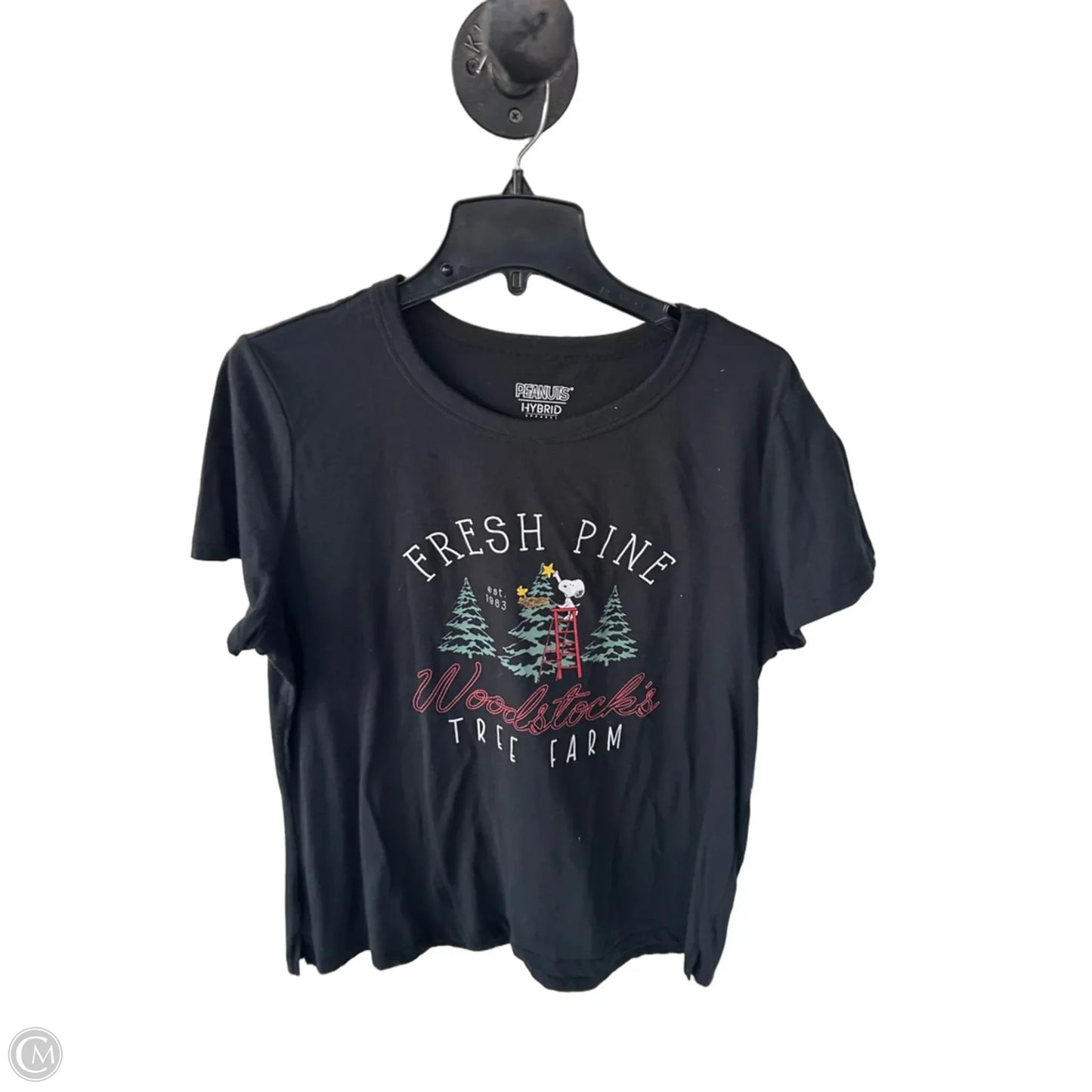 Top Short Sleeve Basic By Clothes Mentor In Black, Size: Xl